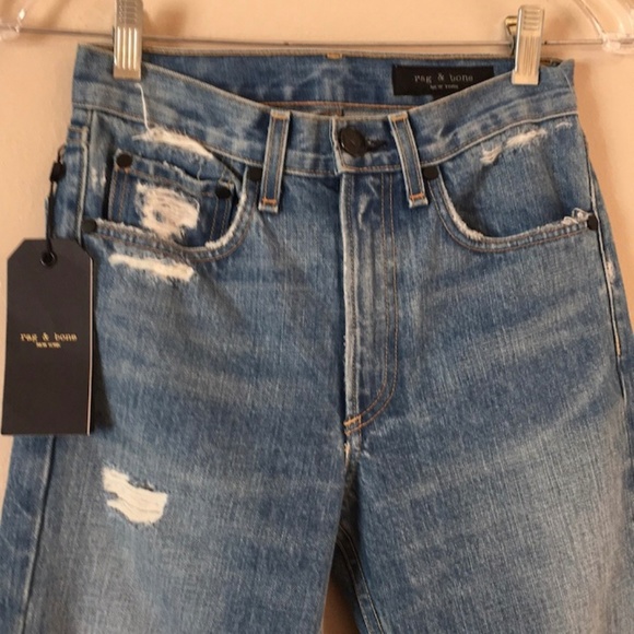 NWT Rag & Bone Straight Jean in Shaker Size 23 - Picture 3 of 8
